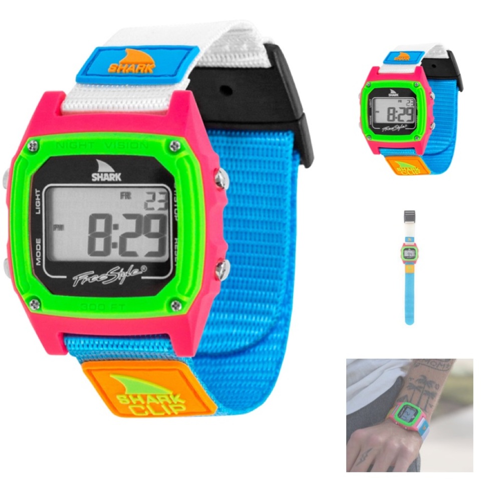 Shark Freestyle black/neon classic clip